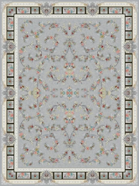 فرش 700 شانه رنگی کد 2307 فردین